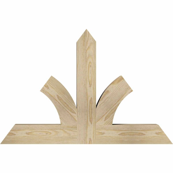 Ekena Millwork Richland Rough Sawn Timber Gable Bracket, Douglas Fir, 36"W x 24"H x 4"D x 4"F, 16/12 Pitch GBW036X24X0404RIC00RDF - main